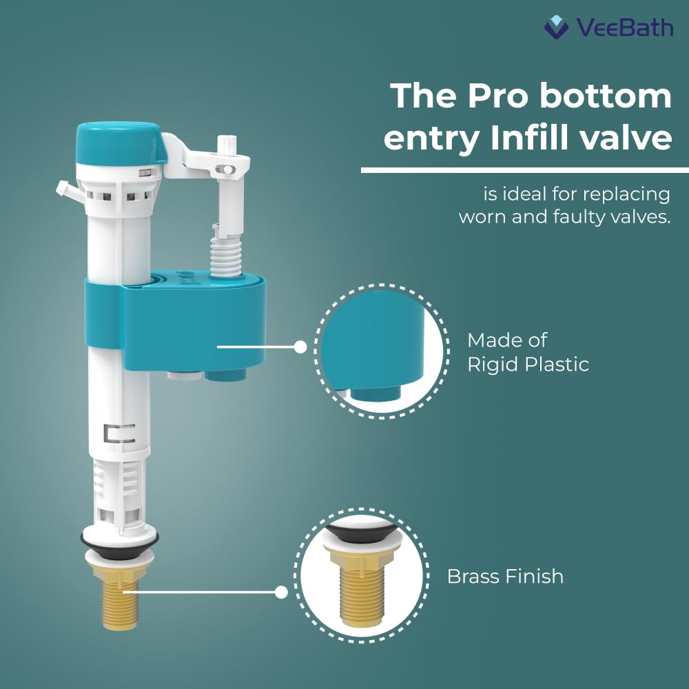 Pro Side Entry Toilet Inlet Valve Cistern Fittings Adjustable Float - View #4